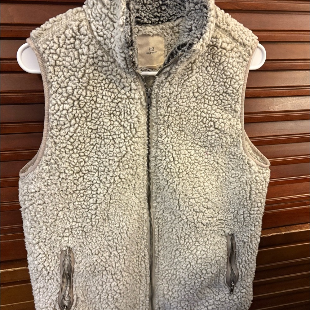 Thread & Supply Gray Sherpa Fleece